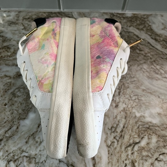 Vintage Havana Rory Tie Dye Leather Calf Hair Sneakers SZ 7 - Picture 6 of 8